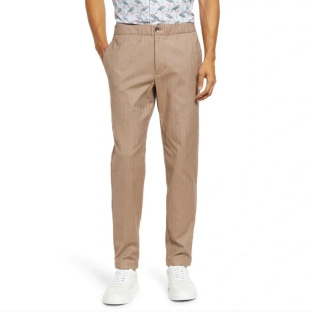 0812 NWT (store tag cut) Bonobos Pants Tan Joggers Chinos Drawstring 38 x 30.5